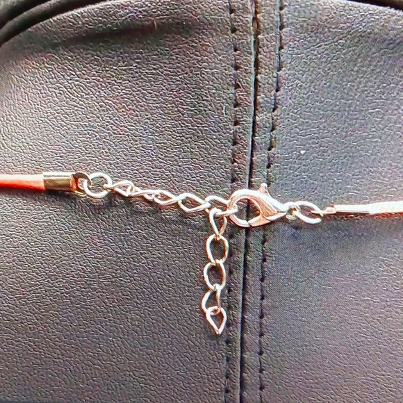 Pendant Necklace 17" With Manxiuni Earrings Apple  NWOT - Picture 3 of 4